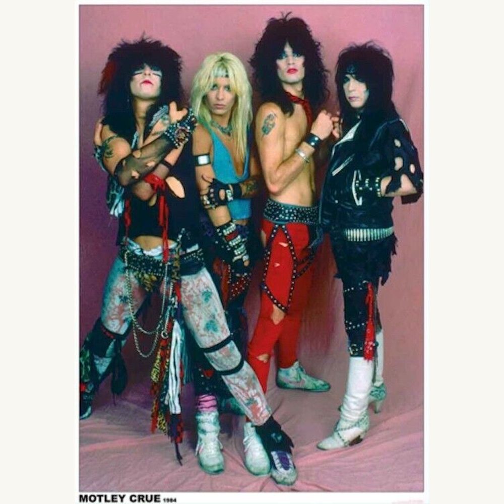 Motley Crue 1984 Poster 24" x 36" Art:Art Posters Style Your Walls